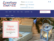 Tablet Screenshot of american-rent-all.com